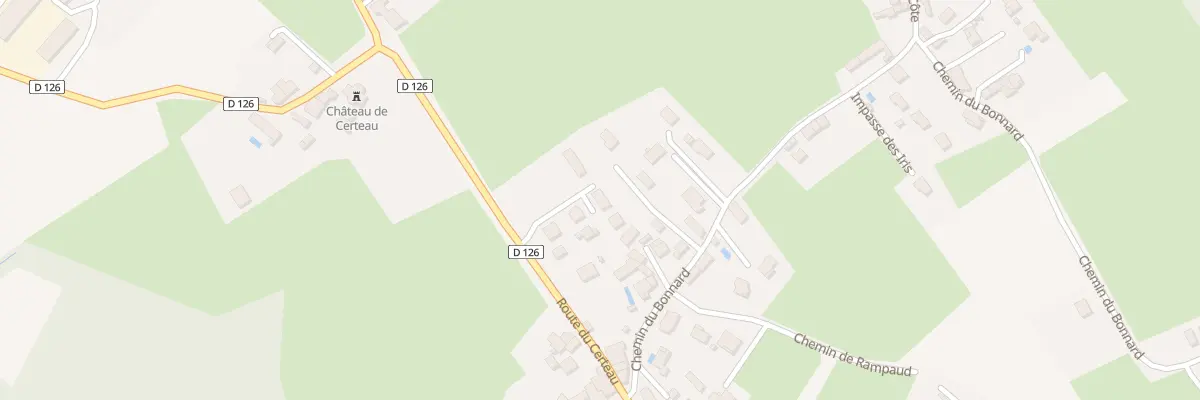 Plan du 148 Certeau à Frontonas