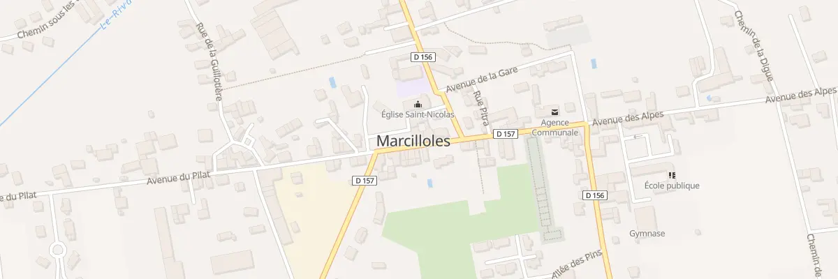 Plan du 33 Pl Saint Nicolas à Marcilloles