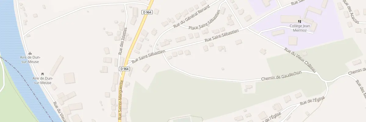 Plan du 8 Rue Saint-Sébastien à Dun-sur-Meuse