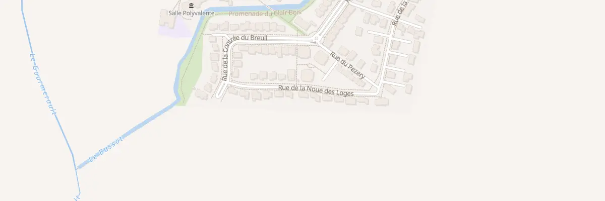 Plan du 37 Rue de la Noue des Loges à Bressey-sur-Tille