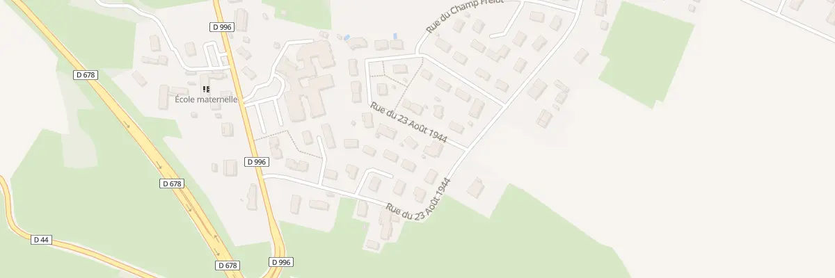 Plan du 25 Rue du 23 Aôut 1944 à Simard