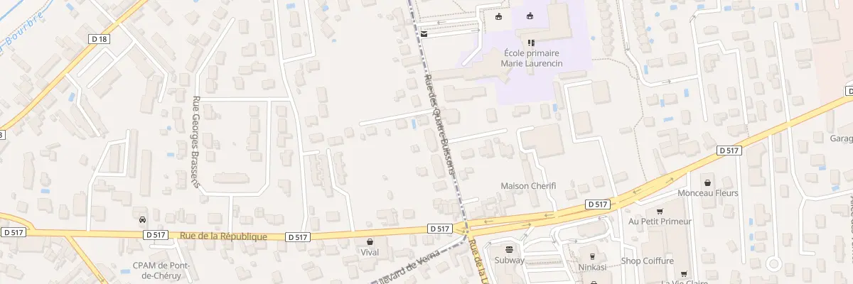 Plan du 3 Rue des Quatre Buissons à Pont-de-Chéruy