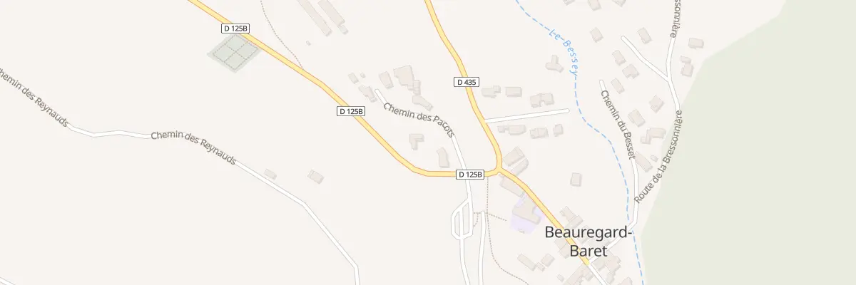 Plan du 45 Che des Pacots à Beauregard-Baret