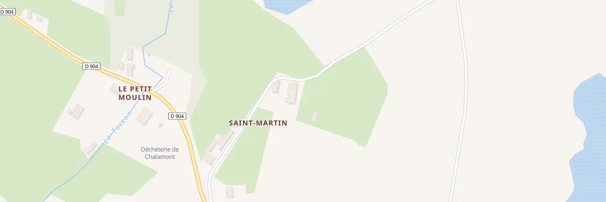 Plan du 5701 Saint Martin à Chalamont