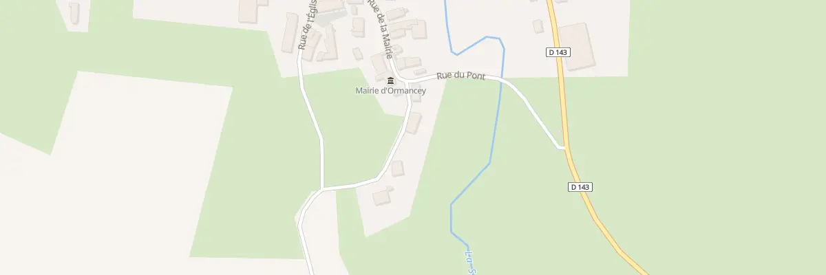 Plan du 13 Rue de la Mairie à Ormancey