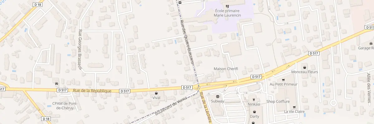 Plan du 1 Rue des Quatre Buissons à Pont-de-Chéruy