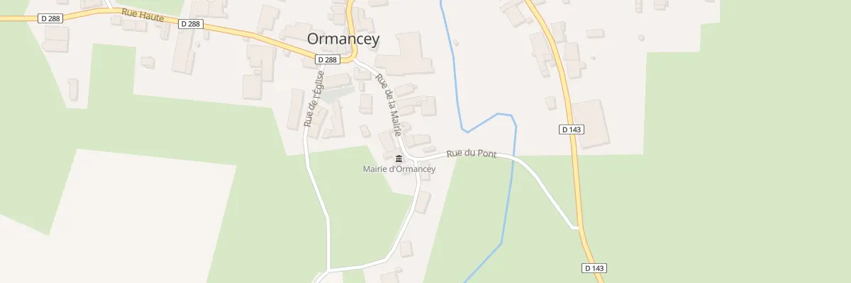 Plan du 1 Rue du Pont à Ormancey