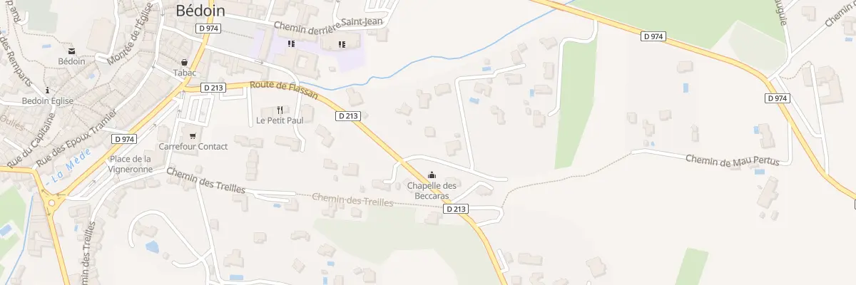 Plan du 297 Rte de Flassan à Bédoin