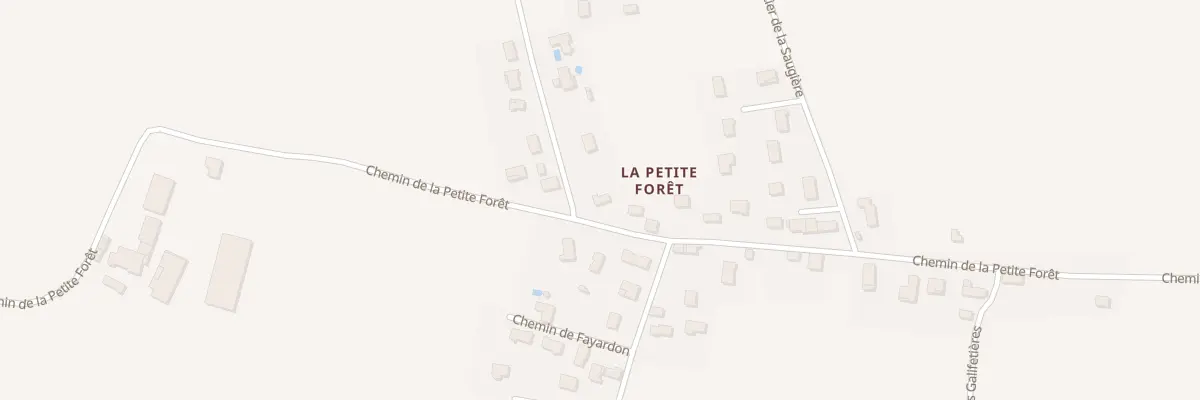 Plan du 1289 Che de la Petite Forêt à Artas