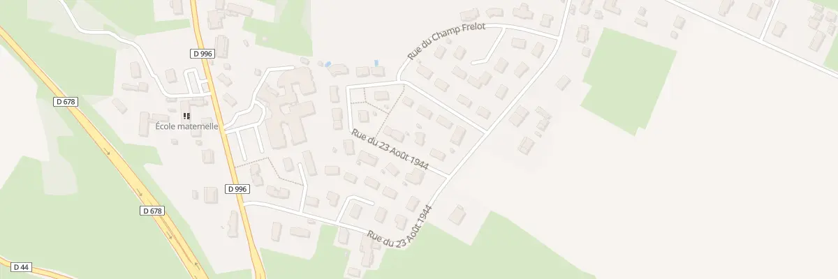 Plan du 23 Rue du 23 Aôut 1944 à Simard