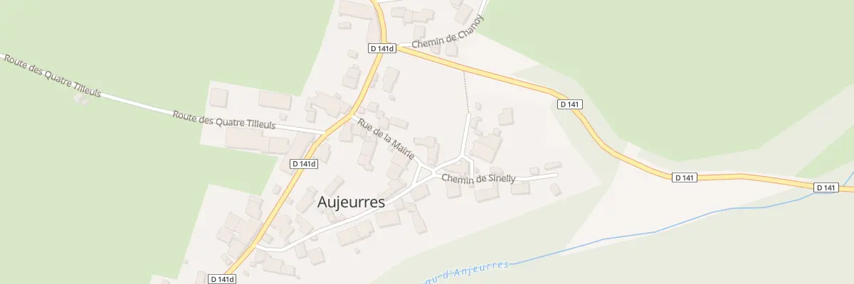 Plan du 1 Pl de la Peute Bete à Aujeurres