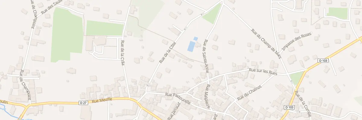 Plan du 5 Rue de Sainte-Anne à Selongey