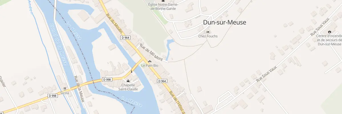 Plan du 5 Rue de Mil Mont à Dun-sur-Meuse
