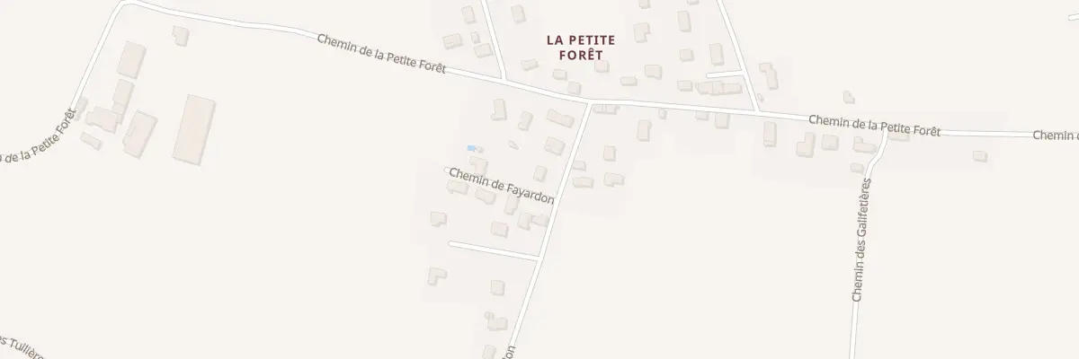 Plan du 80 Che de Fayardon à Artas