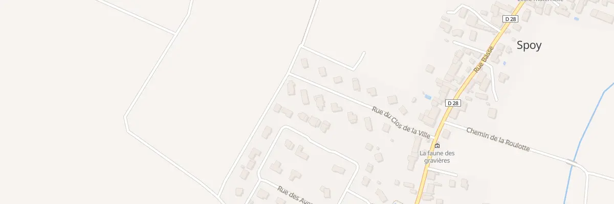 Plan du 11 Rue du Clos de la Ville à Spoy