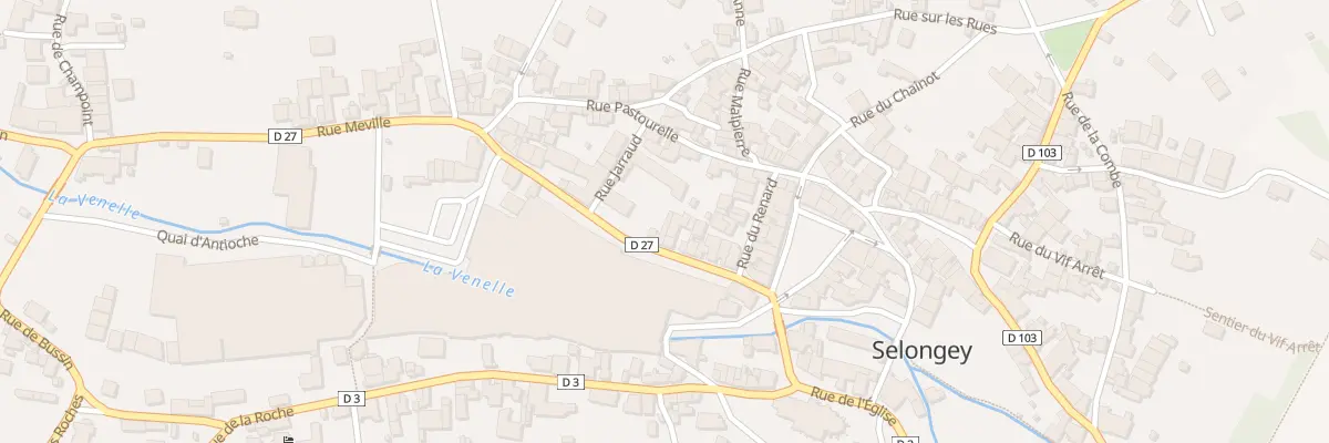Plan du 18 Rue de la Patenée à Selongey