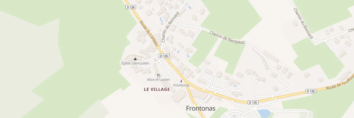 Plan du 271 Pl du Village à Frontonas