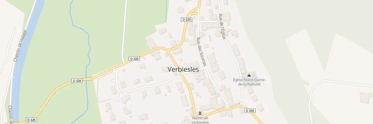 Plan du 16 Rue de la Marne à Verbiesles