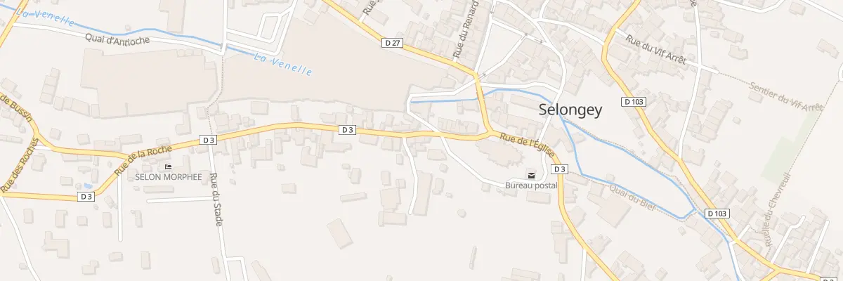 Plan du 3 Rue de la Roche à Selongey