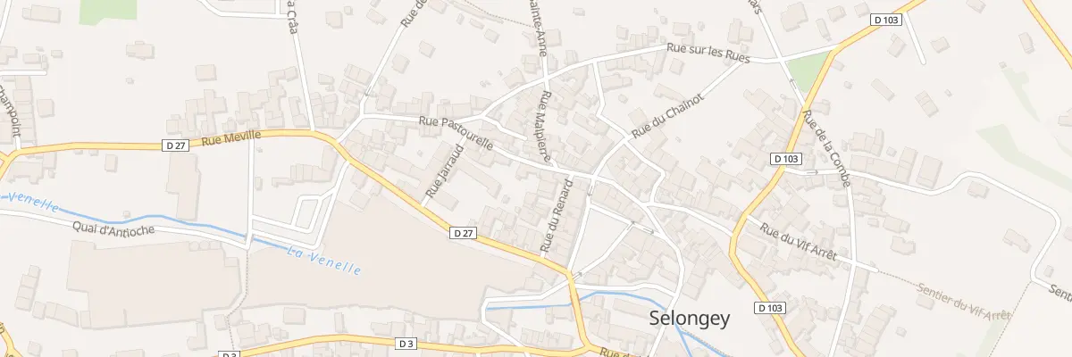 Plan du 40 Rue Pastourelle à Selongey