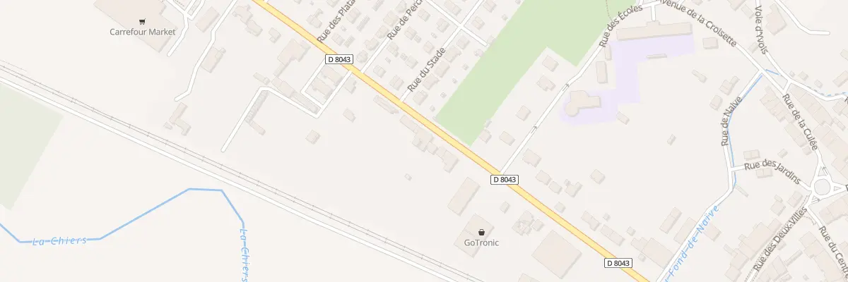 Plan du 43 Rte Nationale à Blagny