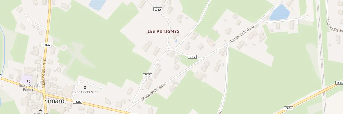 Plan du 18 Rue des Putignys à Simard