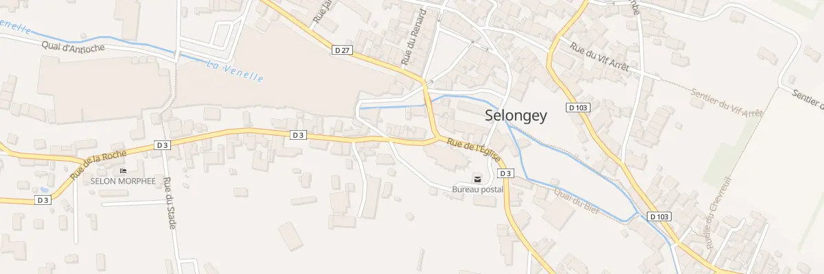 Plan du 4 Rue de la Roche à Selongey