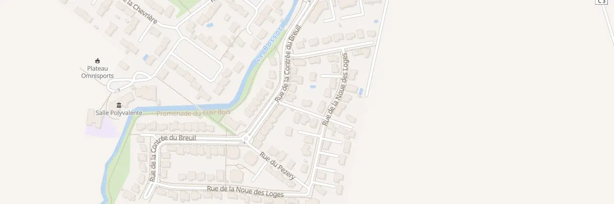 Plan du 1 Rue de la Glacière à Bressey-sur-Tille