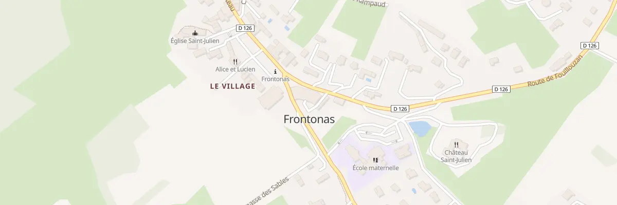 Plan du 32 Rte de Fouillouzan à Frontonas