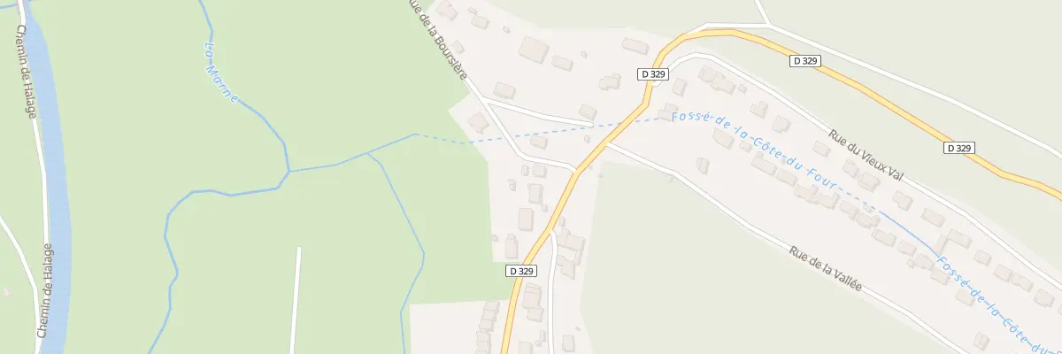 Plan du 1 Rue de la Boursiere à Verbiesles