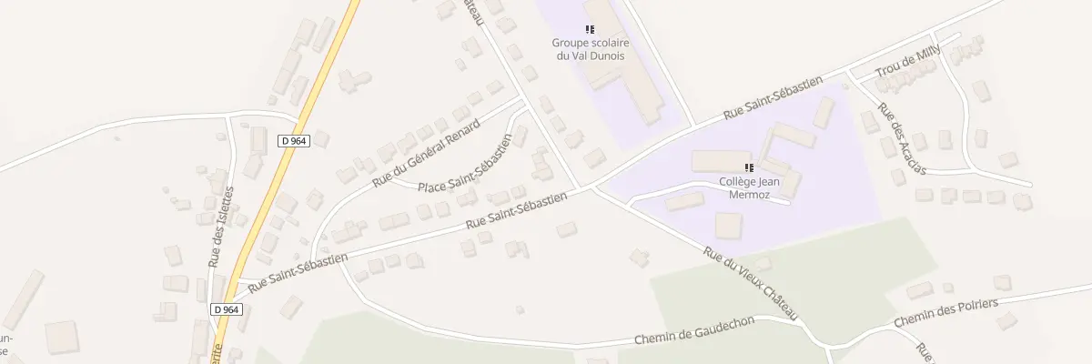 Plan du 21 Rue Saint-Sébastien à Dun-sur-Meuse