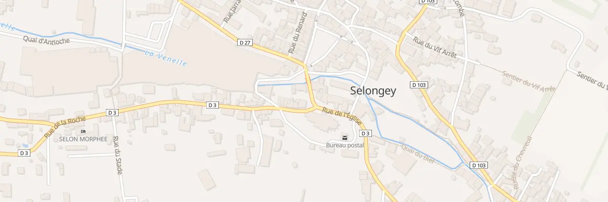 Plan du 2 Rue de la Roche à Selongey