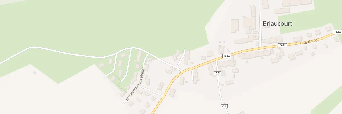 Plan du 1 Lot les Pierrechottes à Briaucourt
