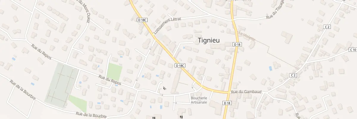Plan du 8 Rue de l’Eglise à Tignieu-Jameyzieu