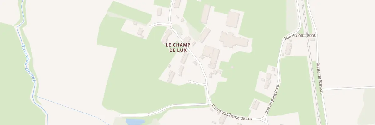 Plan du 22 Rte du Champ de Lux à Devrouze