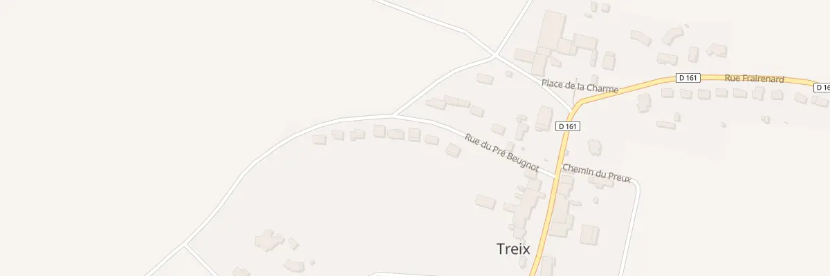 Plan du 11 Rue du Pré Beugnot à Treix