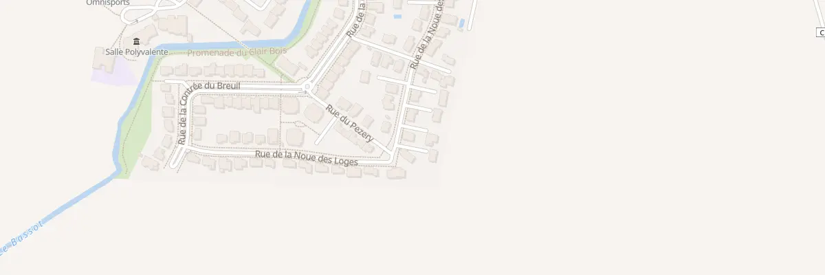 Plan du 19 Rue de la Noue des Loges à Bressey-sur-Tille