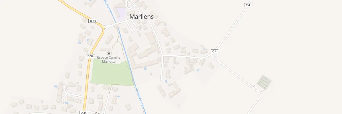 Plan du 2 Rue de Tart le Haut à Marliens
