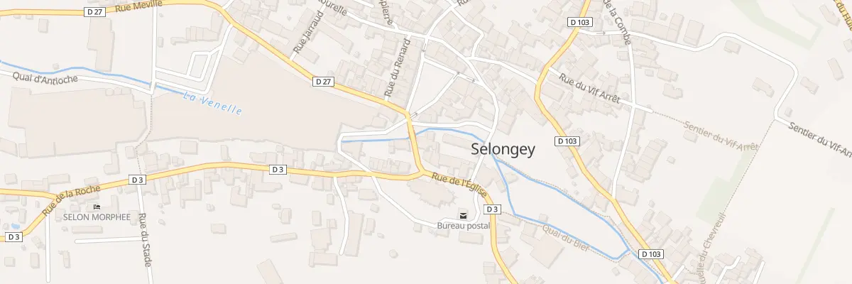 Plan du 1 Rue de l’Eglise à Selongey