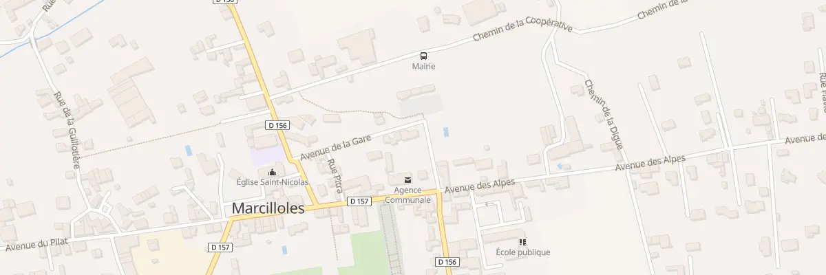 Plan du 152 Av de la Gare à Marcilloles