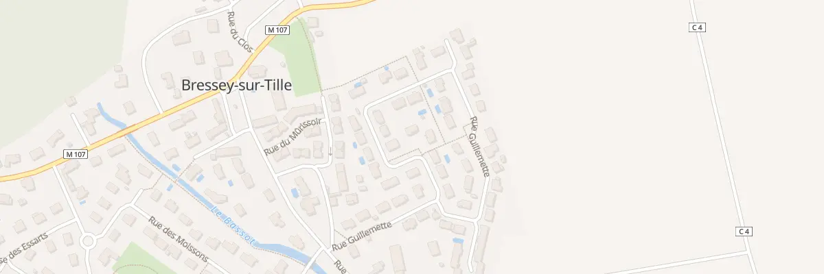 Plan du 8 Rue du Meix à Bressey-sur-Tille