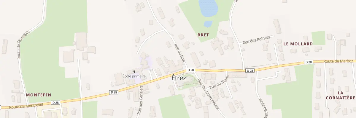 Plan du 23 Rue de Bret à Bresse Vallons
