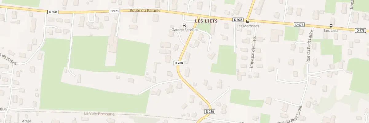 Plan du 280 Rue du Champ de Foire à Branges
