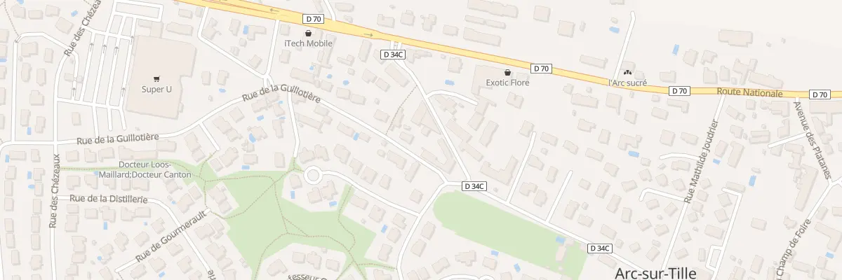 Plan du 65C Rue de Dijon à Arc-sur-Tille