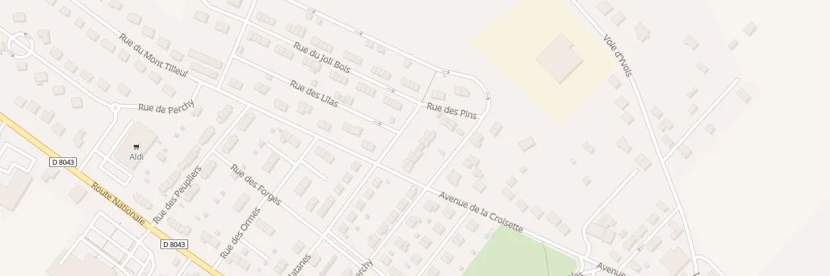 Plan du 40 Rue des Platanes à Blagny