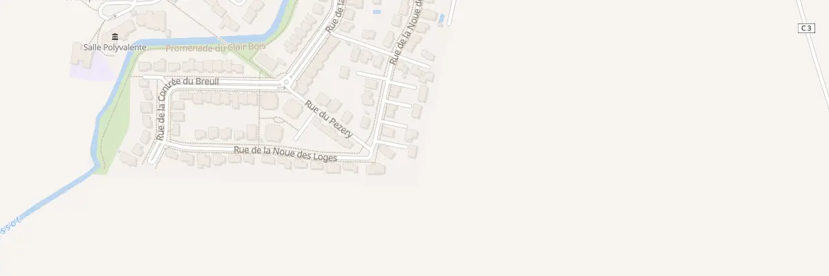Plan du 17 Rue de la Noue des Loges à Bressey-sur-Tille