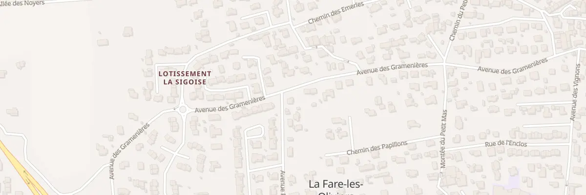 Plan du 31 Av des Gramenières à La Fare-les-Oliviers