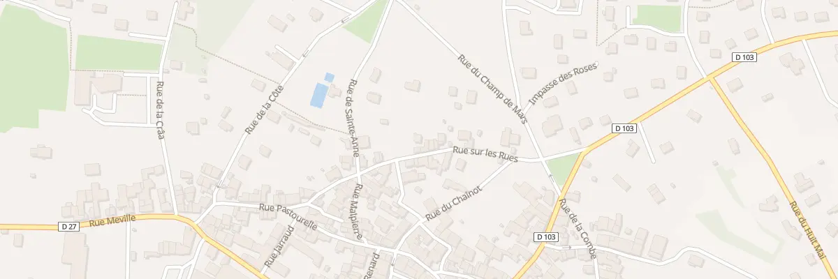 Plan du 19 Rue sur les Rues à Selongey
