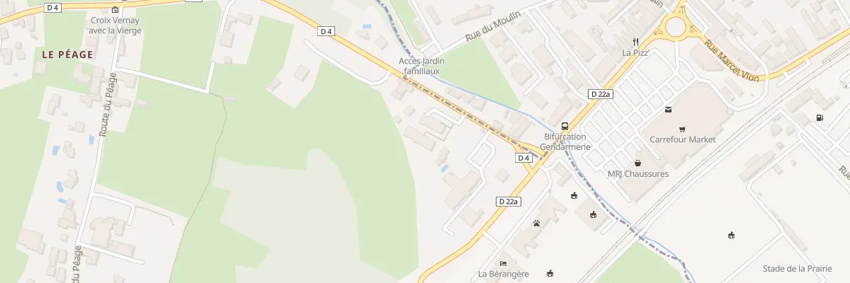 Plan du 101 Rte de Trevoux à Pérouges