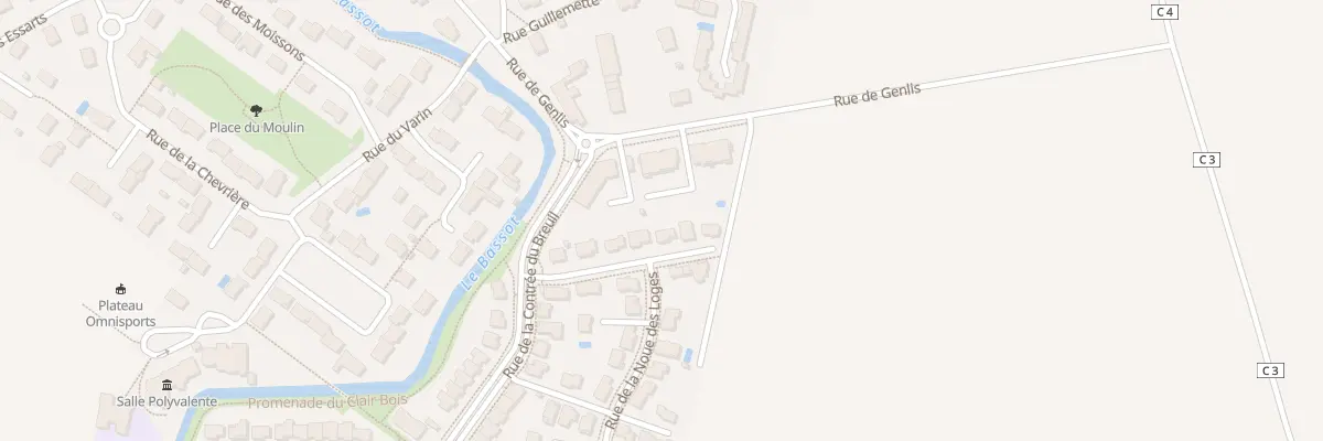 Plan du 9 Rue du Petit Vaudrey à Bressey-sur-Tille